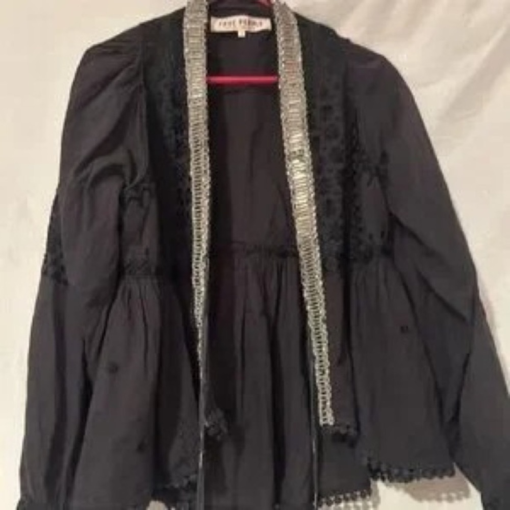 Black Jacket With Silver Trim - image 1